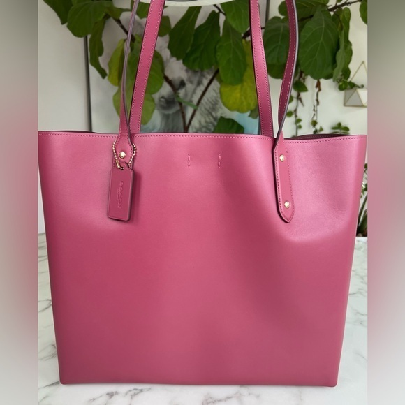 NWT Coach Central Tote 39 Dusty Pink 76730 Large XL Leather Shoulder Laptop Bag - Picture 1 of 14